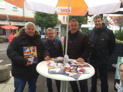 CDU Wahlkampfstand.