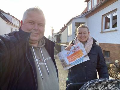 Verteilung der Briefwahlflyer und Untersttzung der gesamten Familie.